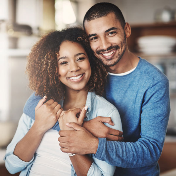 smiling couple