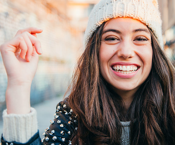 Young woman smiling