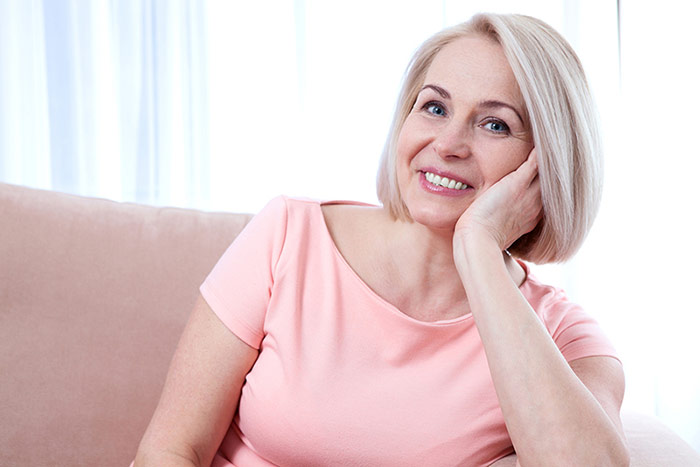 Mature woman smiling